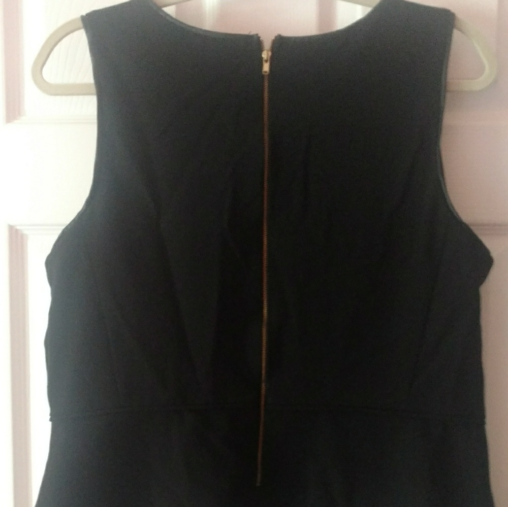 The Limited peplum top withe leather trim